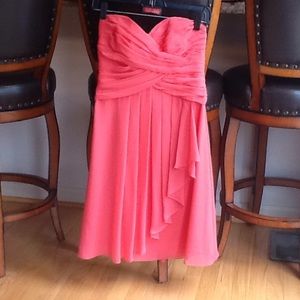 David's Bridal Pink dress